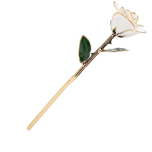 Gold Dipped Rose Real 24K Gold Rose, Rose Dipped in 24K Golden Roses Romantic Gifts for Women in Her Birthday Anniversary Valentines Day Mothers Day - Afbeelding 4