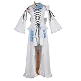 ECMRAD Anime Pandora Hearts Cosplay Costume - Pandora Hearts Alice White Rabbit Party Dress (Female, S)