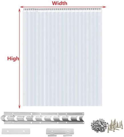 Waterproof Freezer Door Curtain - 3mm Thick Vertical Blinds for Warehouses & Garages - Energy Efficient Insulation and Dust Protection