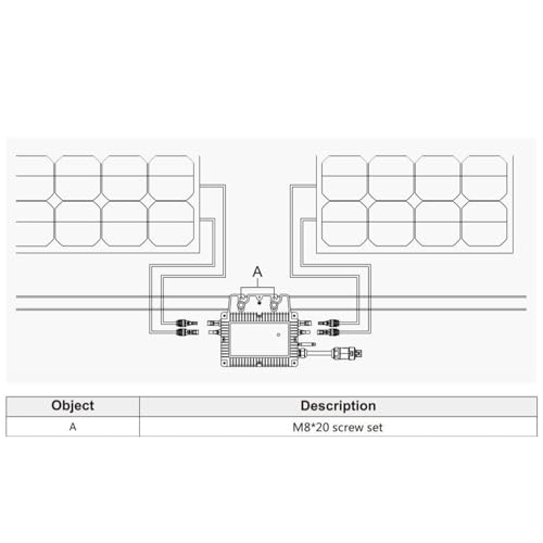 Microinversor MPPT 700W para balcón con conexión a red solar de aluminio 3