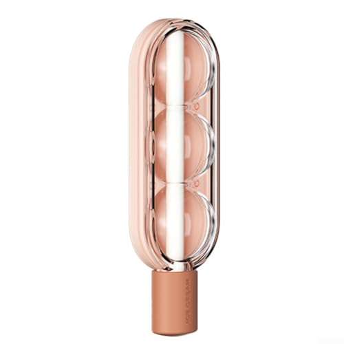 Pumixiy Helado con pajita para niños, bonita máquina de paletas de triple bolas en silicona de grado alimenticio, ideal para mezclas de frutas o chocolate, sin ensuciar, (rosa)