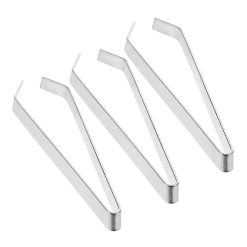 GALPADA 2 Set Plucker in Acciaio Inossidabile Ossa di Pinzette di Pesce Pinze per di Animali Spiumatura Osso Disossamento Pinze per Lische di Pesce Argento Pescare Silver 3 Pezzi * 2