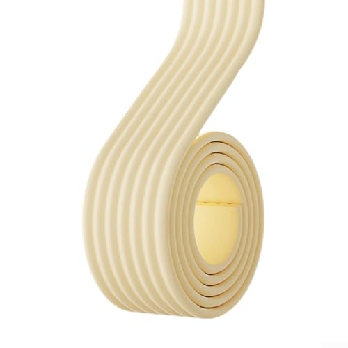 Tira de amortiguación de sonido para puertas y ventanas con diseño hecho de esponja densa para un rendimiento acústico consistente (beige)