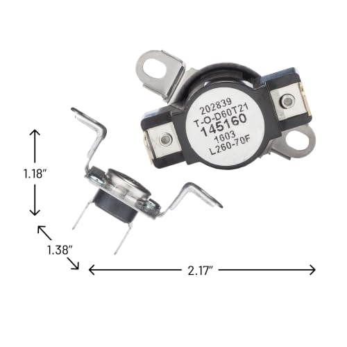 Image of Smart Choice 137032600 Thermal Limiter & 3204267 High Limit Thermostat Kit Compatible with Frigidaire, Compatible with Electrolux Dryers, Replaces AP4368739 AP2131477
