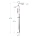 stonylab Glass Vacuum Cold Trap Bubbler with 10mm Serrated Hose, 200mm Length Below The 24/40 Joint
