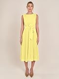 APART Fashion Damska sukienka plisowana midi, Vanilla, 34