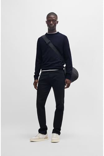 Pull BOSS Pull ras du cou en coton avec logo US - vue 9