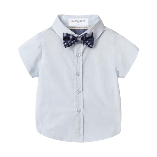 Image of Mud Kingdom Little Boys Dress Shirts Short Sleeve Cute Summer