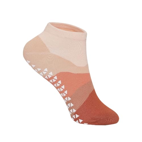 Image of Mint & Oak Pilates Socks with Grips for Women, Ankle Length Non-Slip Yoga Socks, Cotton Ideal For Yoga, Pilates, Gym, Workout, Cute Women's Gift