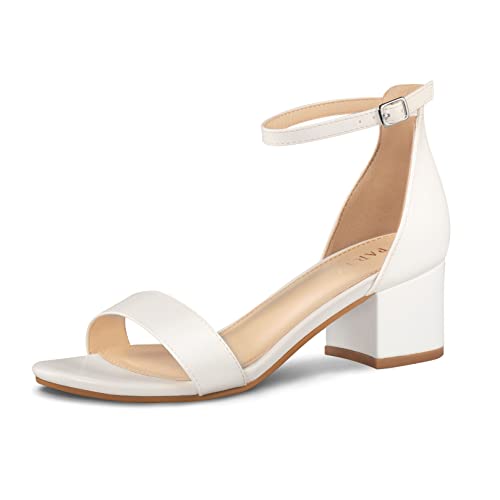 white sandals low heel