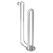 Price comparison product image iDesign Forma Toilet Paper Holder for Bathroom Storage, Over the Tank - Brushed Stainless Steel