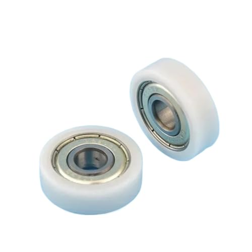 Rouleau plat 608ZZ en caoutchouc POM 8x26x8mm pour tiroir coulissant et porte