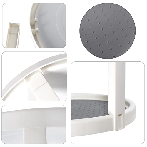 Lazy Susan Organizer, 2 Tier Non Skid Spice Rack Turntable,360 Degree Rotating Seasoning Organizer, 10-Inch Spinning Organizer For Pantry Cabinet, Kitchen, Countertop, Vanity Display Stand #TOP7