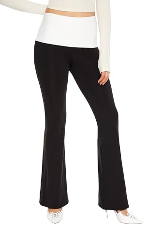 Forever 21 Women's Rhinestone Angel Flare Pants2