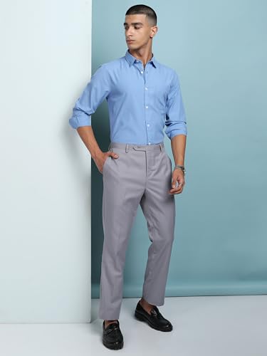 Image of Highlander Men's Slim Fit Shirts | Solid | Long Sleeves | Spread Collar | Formal Shirts | Men Shirts