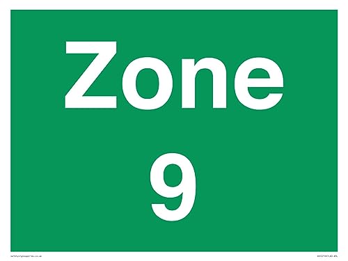 Panneau Zone 9 haute visibilité 400 x 300 mm format A3L