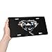 KOSUES A Shining Diamond On Black Aluminum License Plate 6 x 12 Inch Metal Car Front License Plate Cover Car Decor Accessory Novelty Vanity Decoration Tag with 4 Holes Gift for Men Women