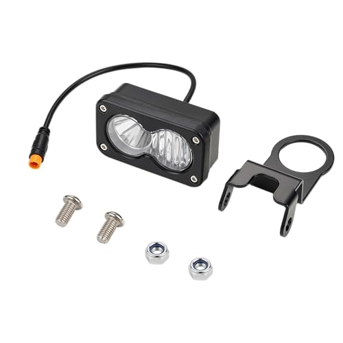 E-Bike Scheinwerfer E-Bike Scheinwerfer Licht mit Halterung für Ridstar Q20 Ebike - Weiß