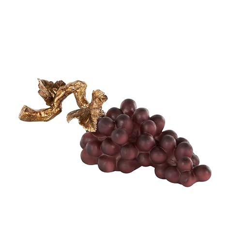 Estatua decorativa de uvas púrpuras de 14 x 5 x 6 pulgadas miniatura 1