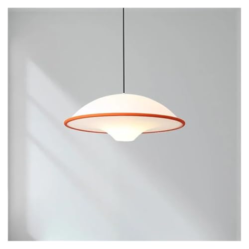 Lustre moderne orange side à éclairage warm light en acrylique robuste