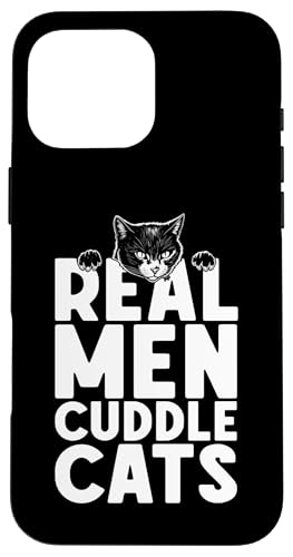 Real Men Cuddle Cats Owner ���̓� �ʔ��� ���p �j�� �X�}�z�P�[�X iPhone 16 Pro Max �p