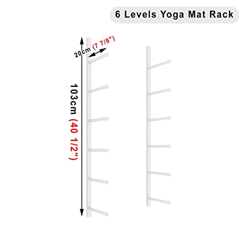 Stocke des haltères et kettlebells sur ce support de tapis de yoga mural