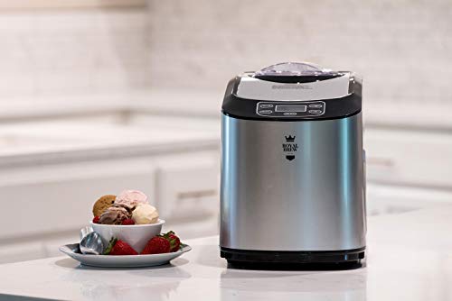 Royal Brew Ice Cream Maker 1.5 Quart Upright Stainless Steel Frozen Yogurt, Sorbet and Gelato Machine with Built-In Compressor (A1 Stainless Steel) - Thumbnail 5