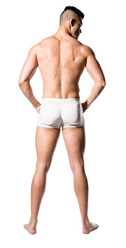 Boxers Men's Padded Boxer Trunk with Butt Enhancing Pads Shapewear