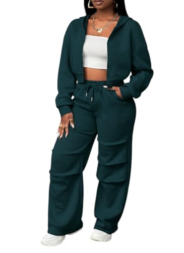 Image of Q - RIOUS Women's Baggy Mid Waisted Lounge Sweat Pants with Drawstring Athletic Flared Joggers with Pockets