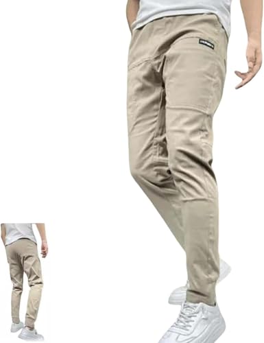 Vogany Cargo Pants, Men's High-Stretch Multi-Pocket Overalls, Durable Comfortable Pants with Great Storage Capacity