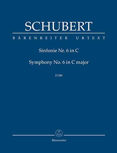 Schubert: Symphony No. 6 in C Major, D 589 (Study Score) -  Baerenreiter
