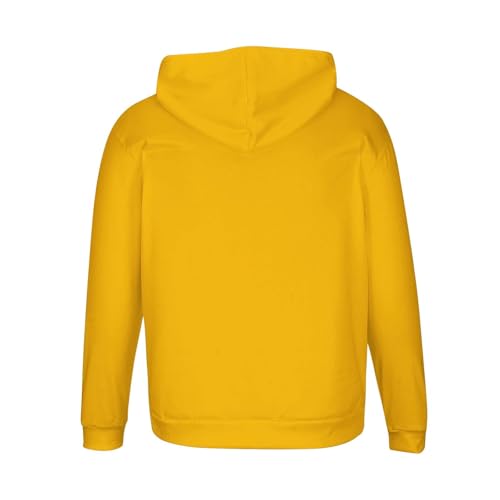 Mens Sweatshirt Hooded Fall Winter High Neck Pullover Lightweight Fleece Loose Fit Printed Long Sleeve with Pocket4