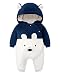 WYTbaby Baby Overall Winter Schneeanzug Baby Flanell Wärmer Winter Overalls Jumpsuit für Jungen Mädchen 0-3 Monate