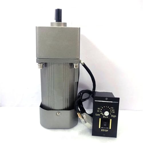 Speed Regulate 370W Induction Motor 6IK300RGU-CF Reducer 220V AC Single Phase 104x104mm Frame Speed Adjustable Motor 18mm Shaft Reducer(40k 356rpm)