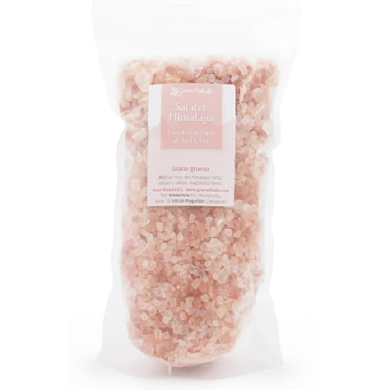 Sal Rosa del Himalaya Gruesa a Granel | Ideal para Cosmética Natural | Baños Relajantes y Exfoliantes de Sal Himalaya en Grano Grueso