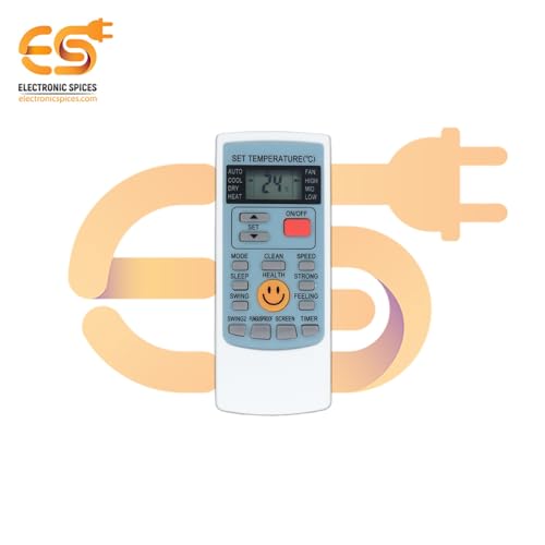Image of Electronic Spices AC Remote | Compatible with Voltas AC (Model AC-45A) with AAA Batteries