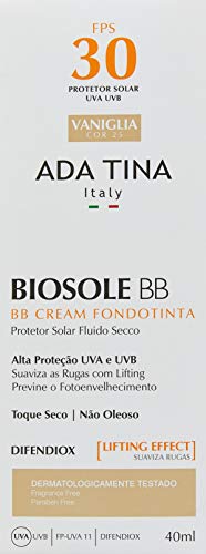 Protetor Solar Biosole BB Cream FPS 30 Vaniglia, Ada Tina