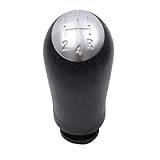 CFDEKOIB Car Accessories Compatible avec pour Clio 3 2005 2006 2007 2008 2009 Pommeau Levier Vitesse Voiture À 5 Vitesses Levier Changement Handball Modification Intérieure(Silver)