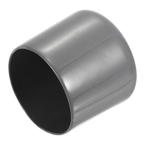 Image of uxcell 4pcs Rubber End Caps 51mm ID Vinyl Round End Cap Cover Screw Thread Protectors Dark Grey, 40mm Height