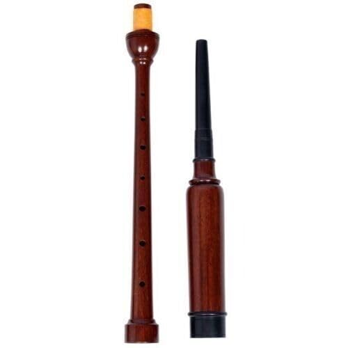 DEURA USA Brand Scottish ROSEWOOD Full Size 19\" Highland Bagpipe Black Tip Practice Chanter with 2 Reeds - Thumbnail 3