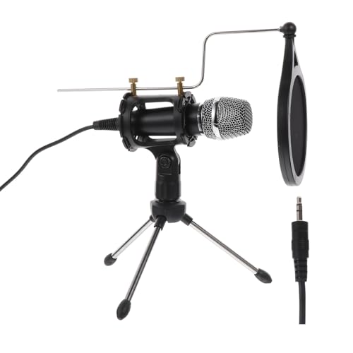 Alipis Micrófono de Condensador Negro con Trípode para Computadora y Transmisiones Kit con Funda Antiviento y Placa Amplificadora Equipo de Grabación Profesional para Streaming Alipis Micrófono de Condensador Negro con Trípode para Computadora y Transmisiones Kit con Funda Antiviento y Placa Amplificadora Equipo de Grabación Profesional para Streaming