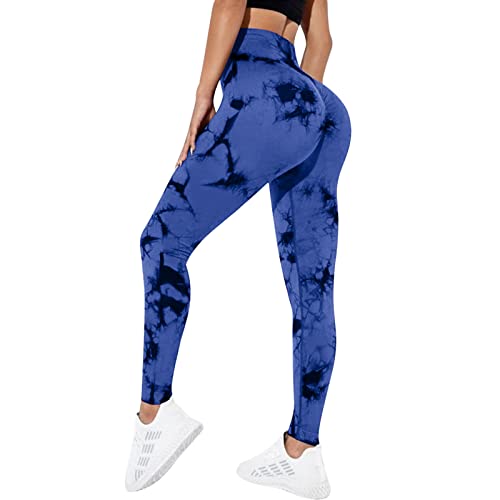 Litthing Gym Leggins Deporte Mujer Yoga Leggings Push Up Suaves Elásticos Tie Dye Mujer Anticeluliticos sin Costuras Opaco Scrunch Pantalones Yoga Running