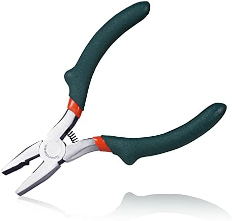LEONTOOL 5 Inches Combination Pliers with Wire Cutters Mini Lineman's Pliers with Wire Stripper Convex Shoulder Small Wire Cutting Pliers for Beading Jewelry Making Multi Use Handcraft DIY Tool