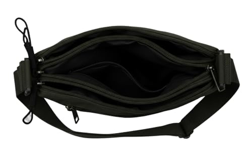 Image of WildHorn Women's Crossbody Sling Bag For Everyday Use, Nylon Shoulder Bag with Zipper Pockets, Adjustable Strap, Water Resistant Handbag for Travel, Shopping (GREEN)