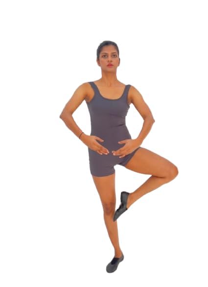 Women’s Sleeveless One-Piece Romper Shorts – Scoop Back Fitted Activewear Bodysuit, Stretchy Workout