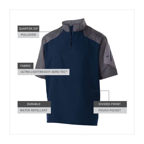 Holloway 229545 Sportswear Raider Short Sleeve Pullover 3Xl Carbon Print/Navy thumb #4