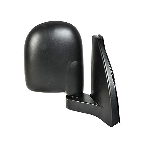 Image of UNO MINDA RV-15001R Shatterproof Glass Rear View Mirror (Black)- Right Hand Side for Hyundai Santro
