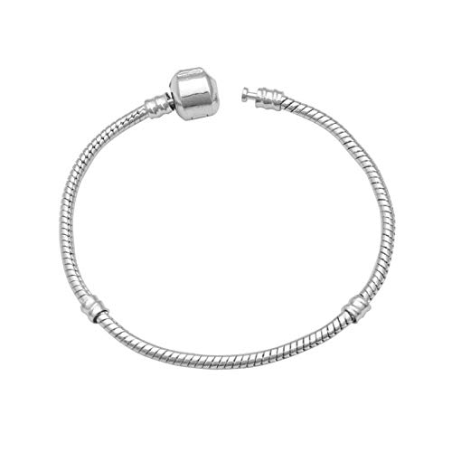Preisvergleich Produktbild Relovsk Armband Plattierten Armband 3Mm Glatte Kettenlauf Bead Armbandkette Schlangenkette Knochen DIY Panjianwan 21Cm Beschichteter Kupferbasis Rohe 3Mm