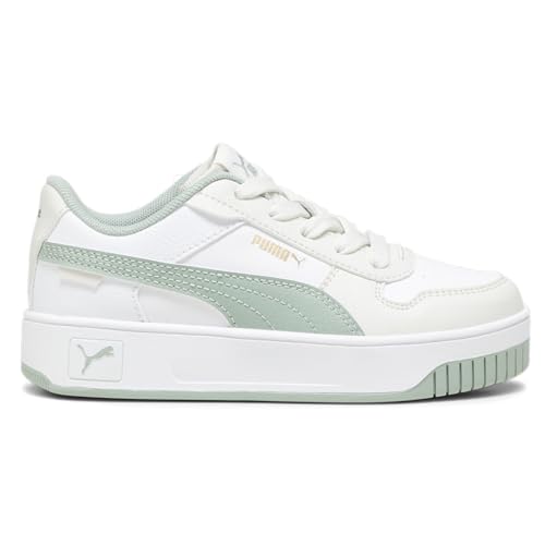 PUMA Kids Girls Carina Street Lace Up Sneakers Shoes Casual - Green, White
