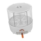 SMASOLO 米び収納密閉ライスディスペンサー 珍珠白中号 防虫防潮設計 独立計量カップ付き 透明ボディで在庫確認簡単 家用穀物保 再利用可能